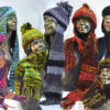 W 058 Knitted Beanie with Scarf
